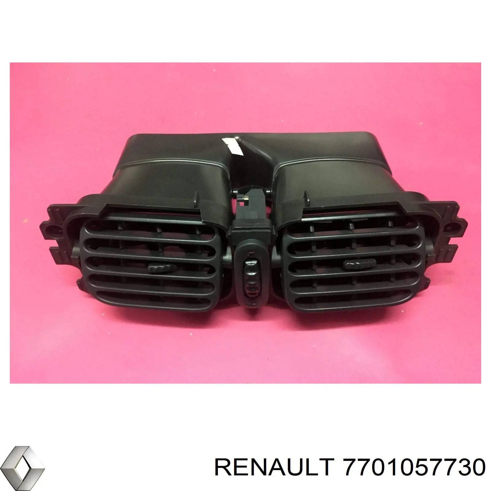 7701057730 Renault (RVI) grelha direita de ventilação de salão no "painel de instrumentos"