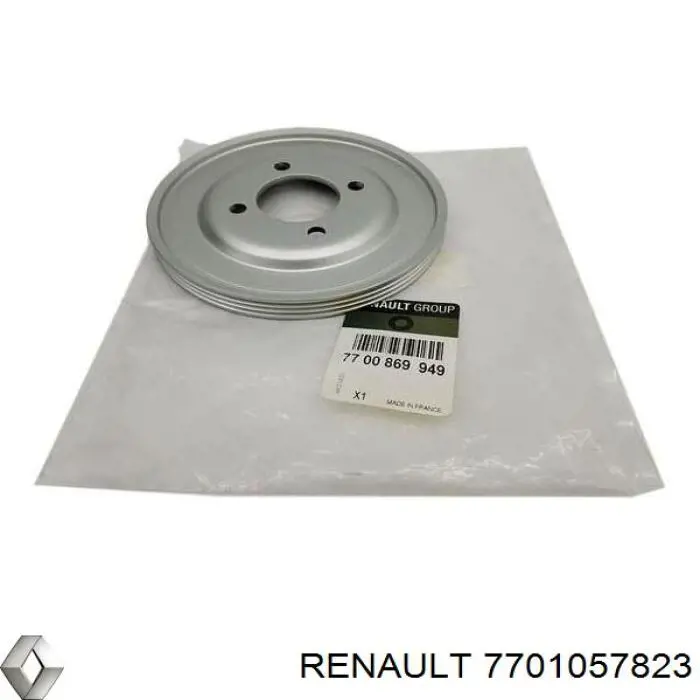 Шкив коленвала (демпфер) Renault (RVI) 7701057823 цена, от 179.03 USD