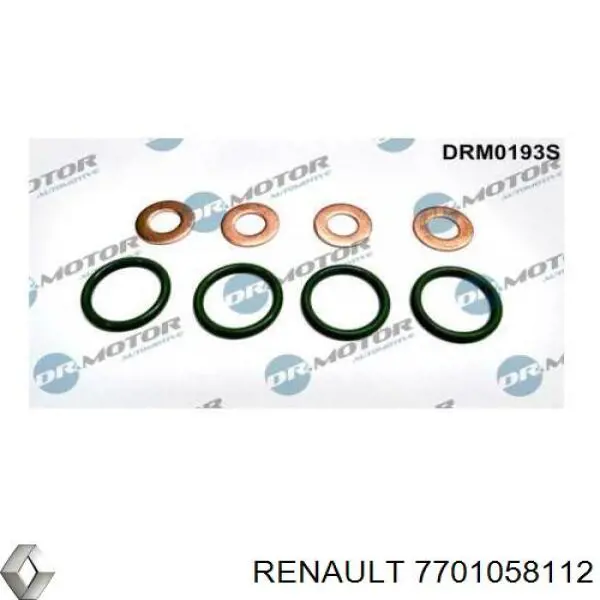 7701058112 Renault (RVI) kit de reparação do injetor