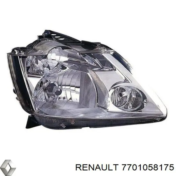 Фара правая 7701058175 Renault (RVI)