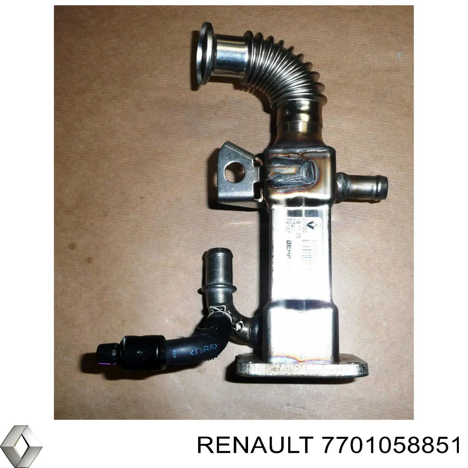 Радиатор системы EGR 7701058851 Renault (RVI)