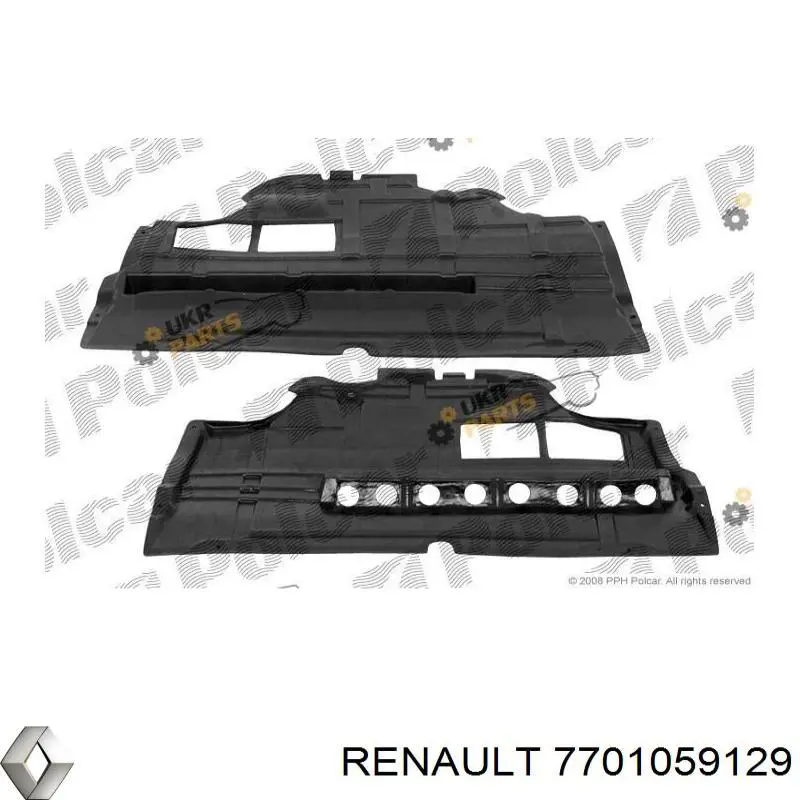 Защита моторного отсека Renault (RVI) 7701059129 цена, от 48.61 USD