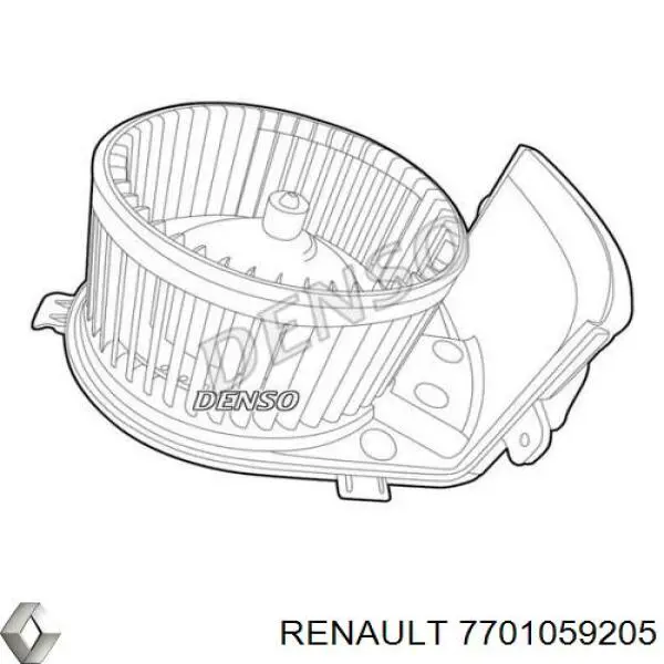 Мотор вентилятора печки (отопителя салона) Renault (RVI) 7701059205 цена, от 48.29 USD