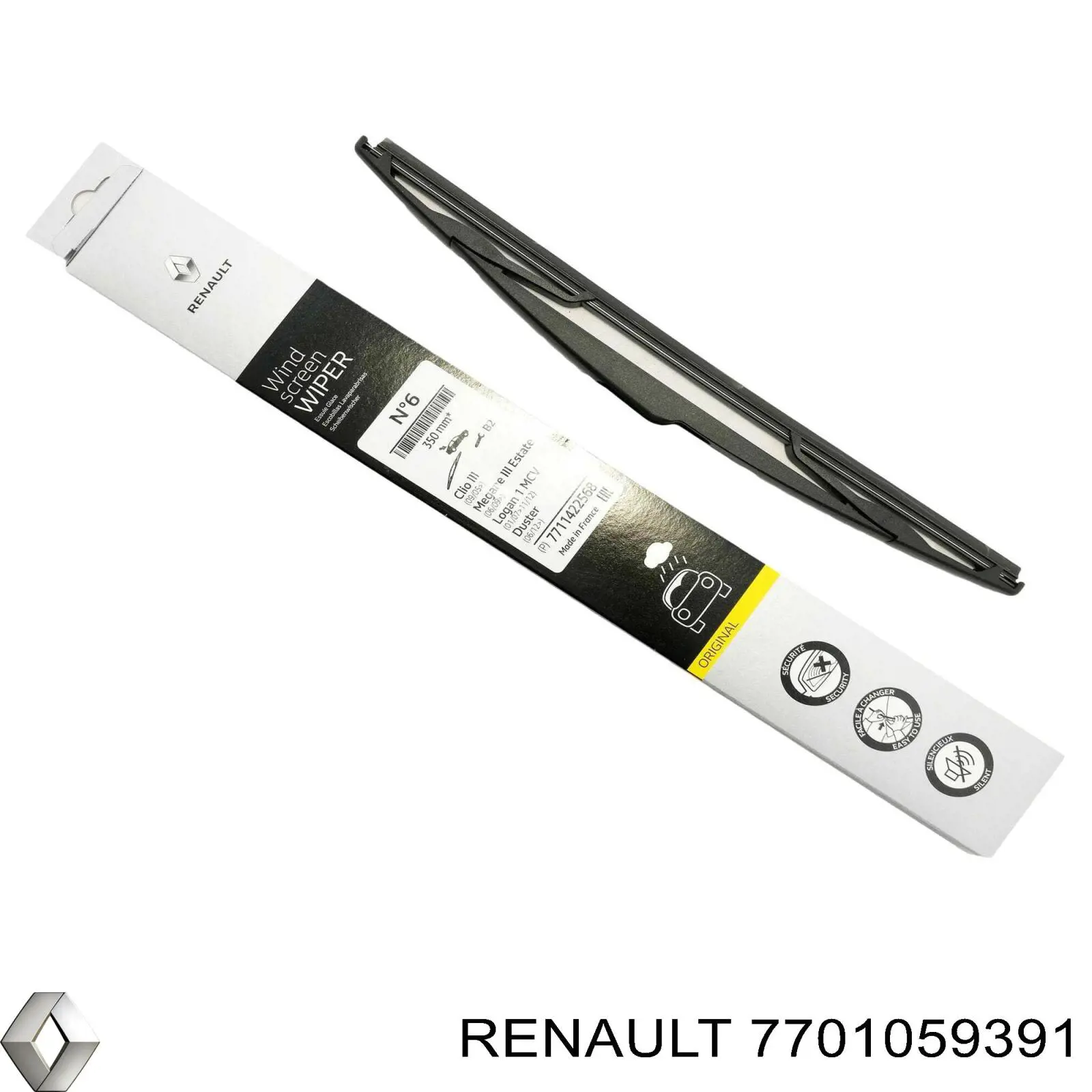 Задняя щетка Renault (RVI) 7701059391