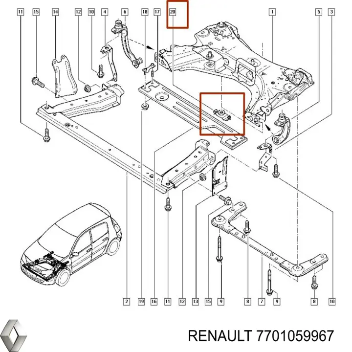  7701059967 Renault (RVI)