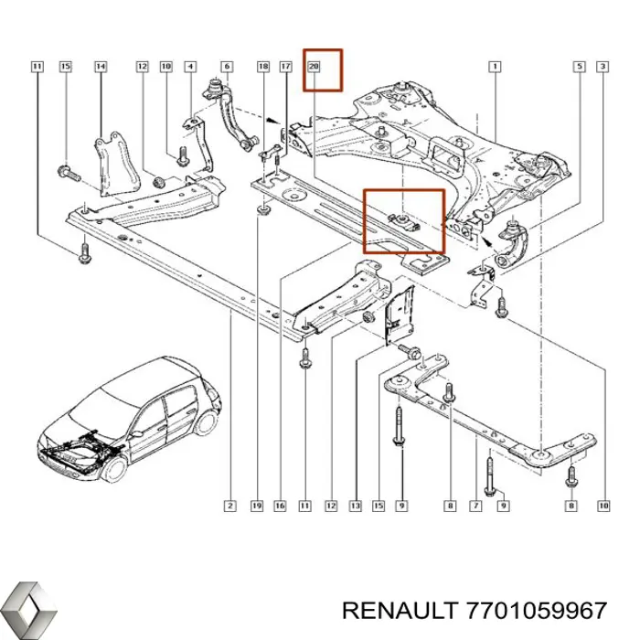 Купить 7701059967 Renault (RVI) 
