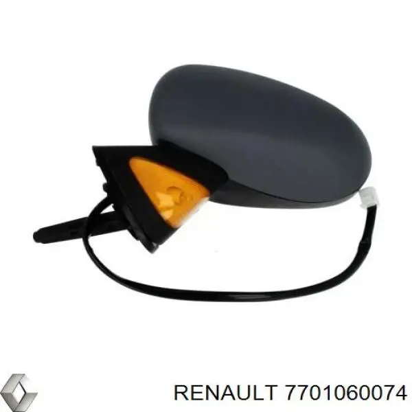 Espejo retrovisor izquierdo 7701060074 Renault (RVI)