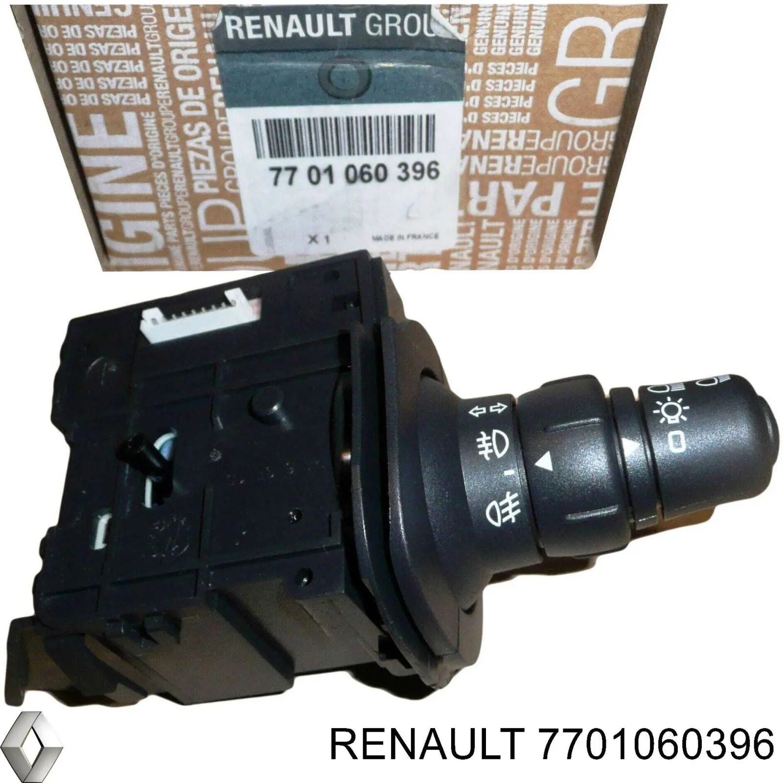 7701060396 RENAULT Conmutador en la columna de dirección izquierdo original y equivalente