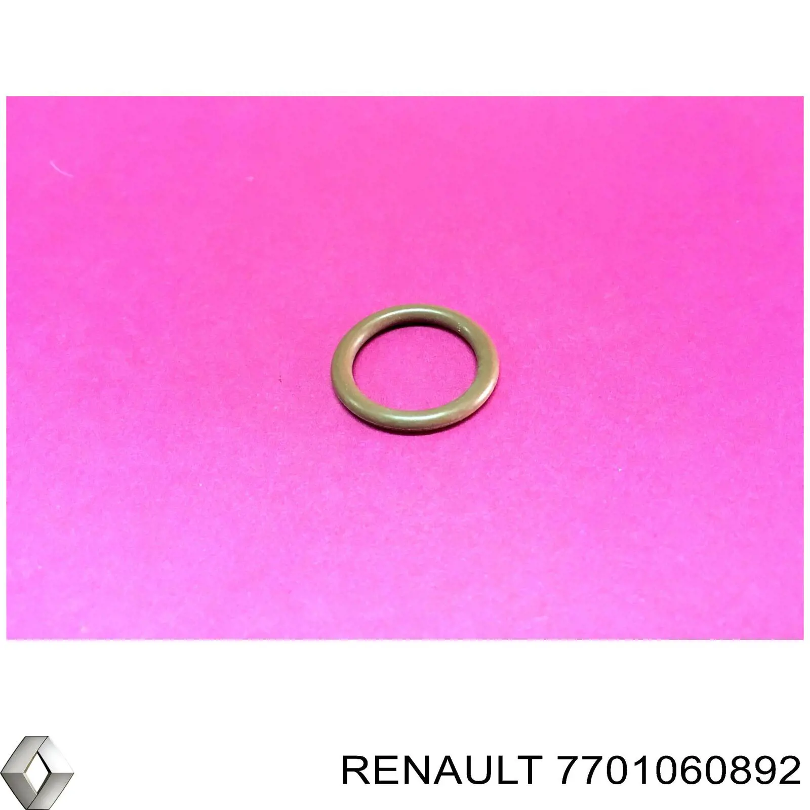 Прокладка шланга відводу масла від турбіни 7701060892 Renault (RVI)