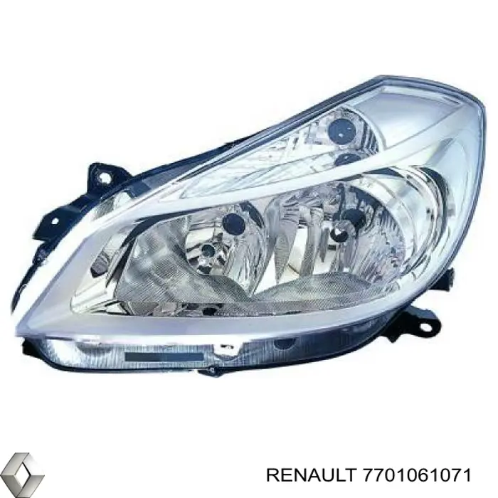 Левая фара 7701061071 Renault (RVI)