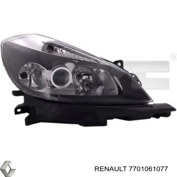 Фара правая 7701061077 Renault (RVI)