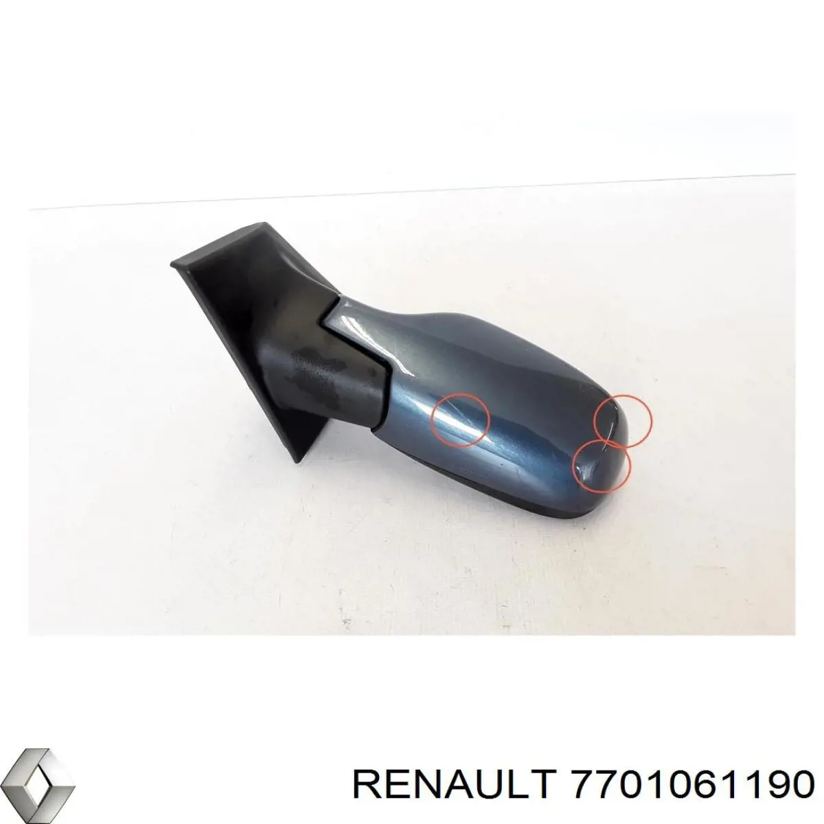 Зеркало заднего вида, левое Renault (RVI) 7701061190 цена, от 31.36 USD