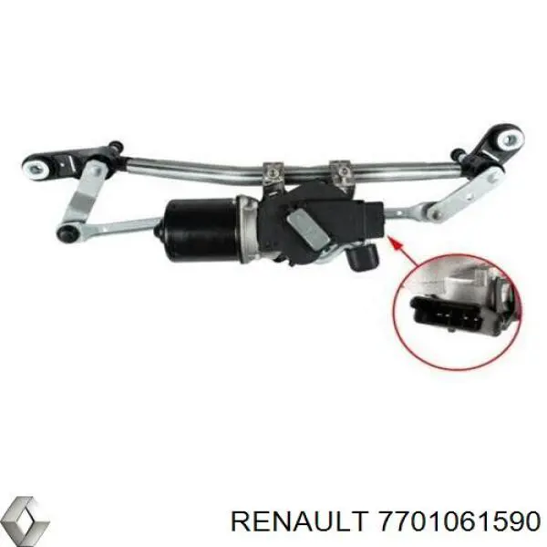 Мотор дворников 7701061590 Renault (RVI)