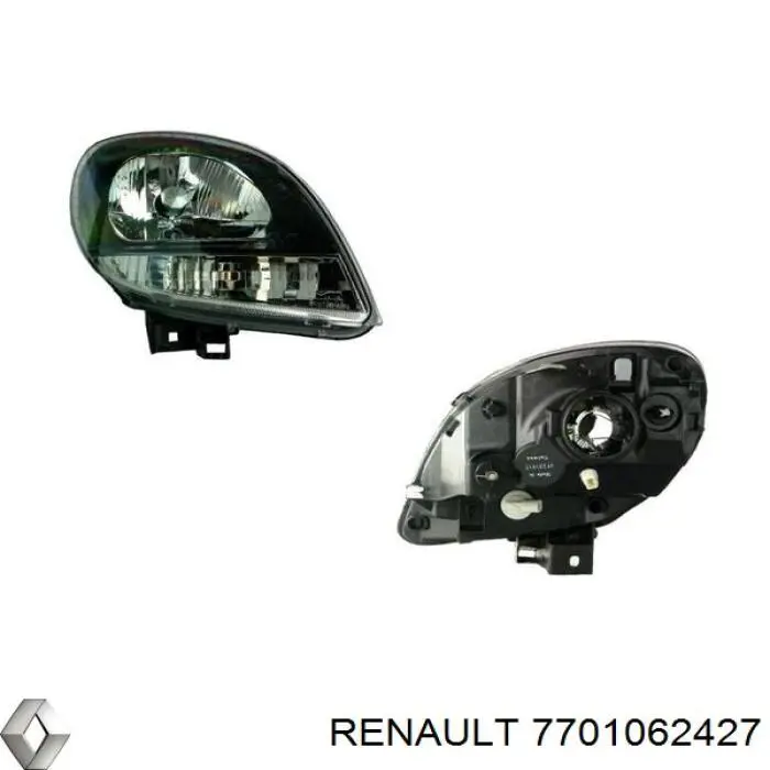 Фара правая 7701062427 Renault (RVI)