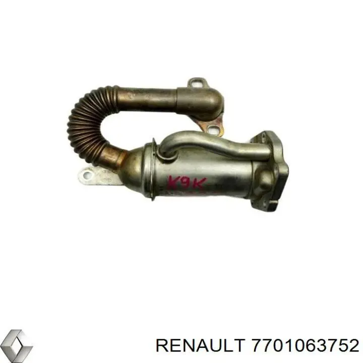 Купить 7701063752 Renault (RVI) Радиатор системы EGR