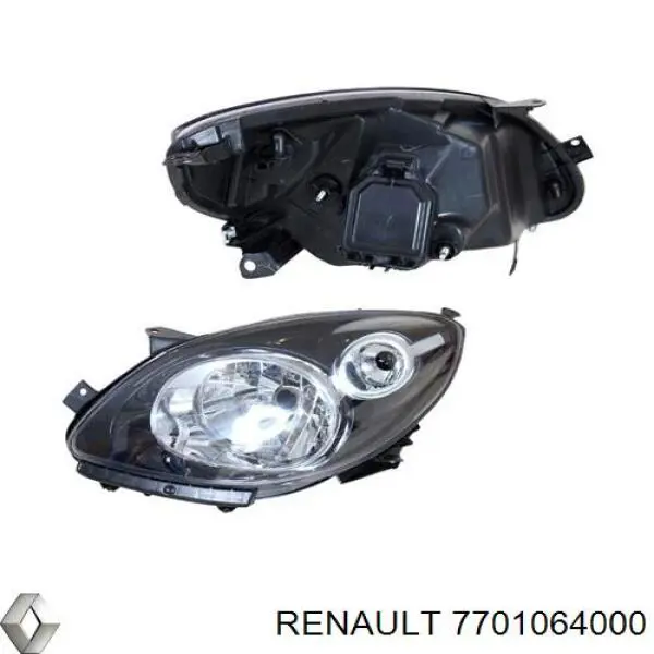 Левая фара 7701064000 Renault (RVI)
