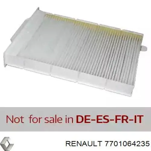 7701064235 Renault (RVI) filtro de salão