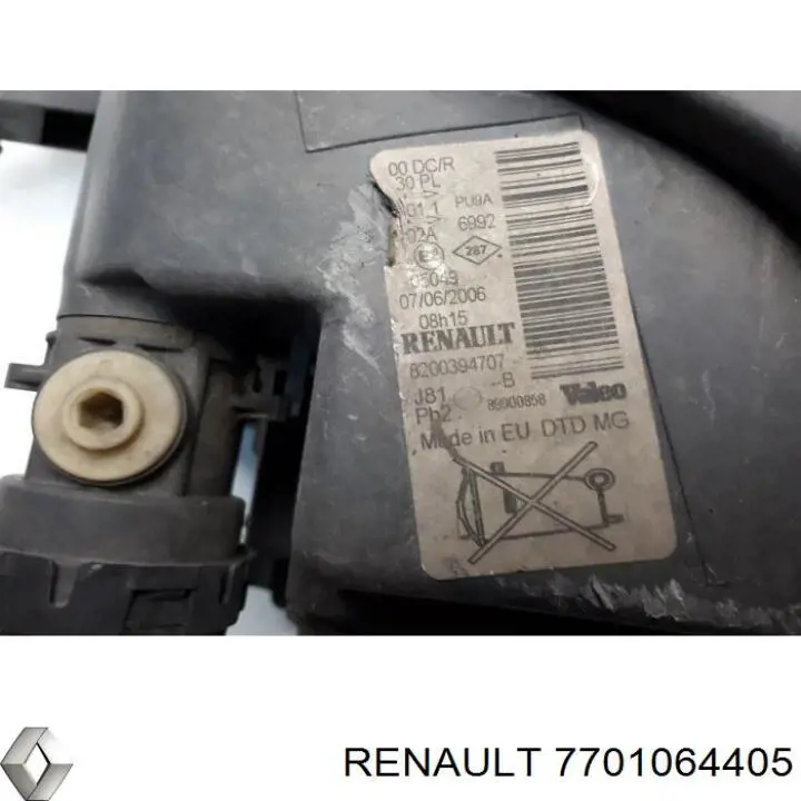 Правая блок фара Renault (RVI) 7701064405 цена, от 166.29 USD
