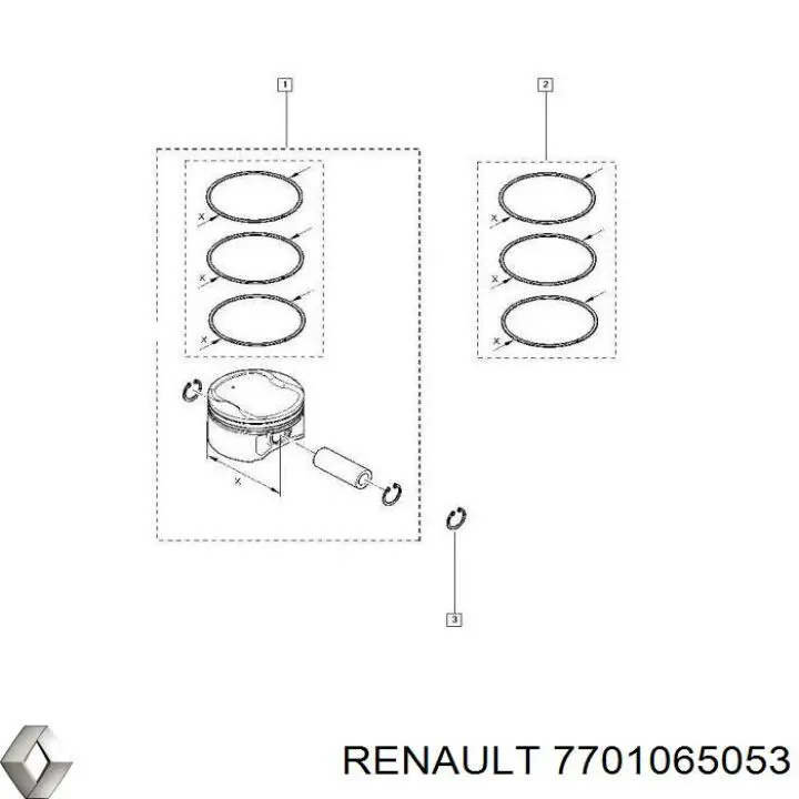 7701065053 Renault (RVI) 