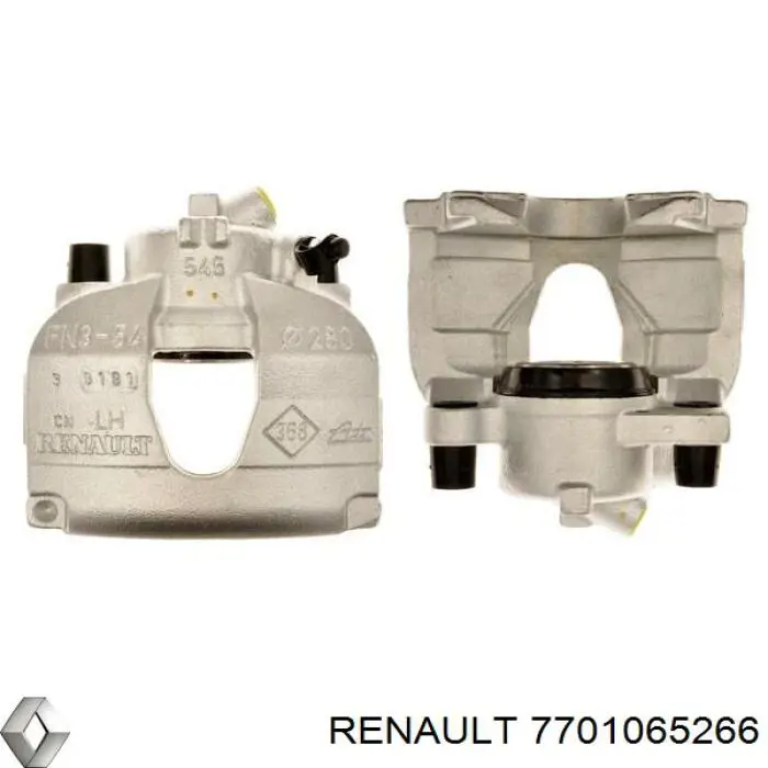 Pinza de freno delantera izquierda 7701065266 Renault (RVI)