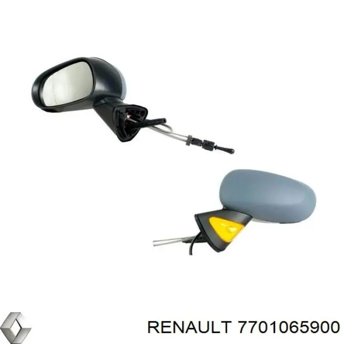 Espejo retrovisor izquierdo 7701065900 Renault (RVI)