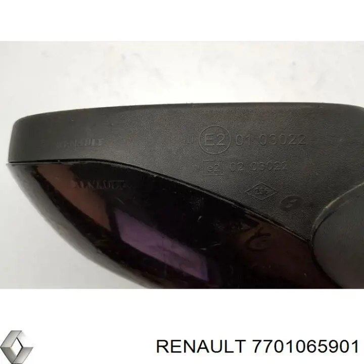 Зеркало заднего вида левое 7701065901 Renault (RVI)