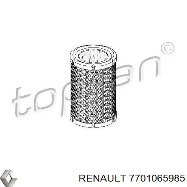 7701065985 Renault (RVI) Воздушный фильтр двигателя