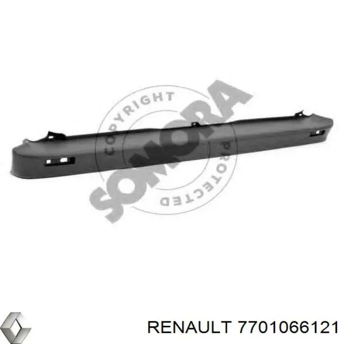 7701066121 Renault (RVI) бампер задний, центральная часть