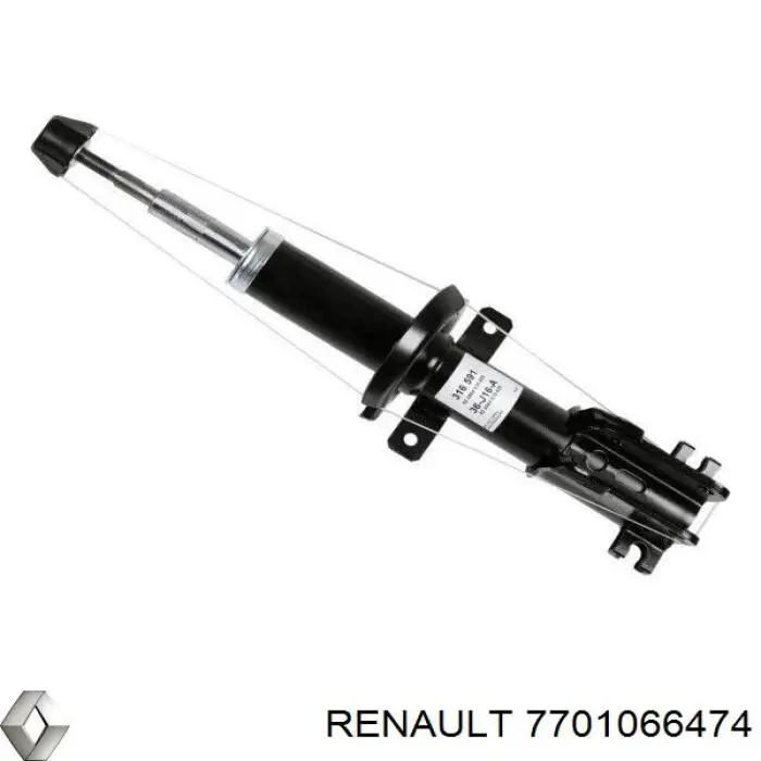 Стойка амортизатора передняя Renault (RVI) 7701066474 цена, от 61.07 USD