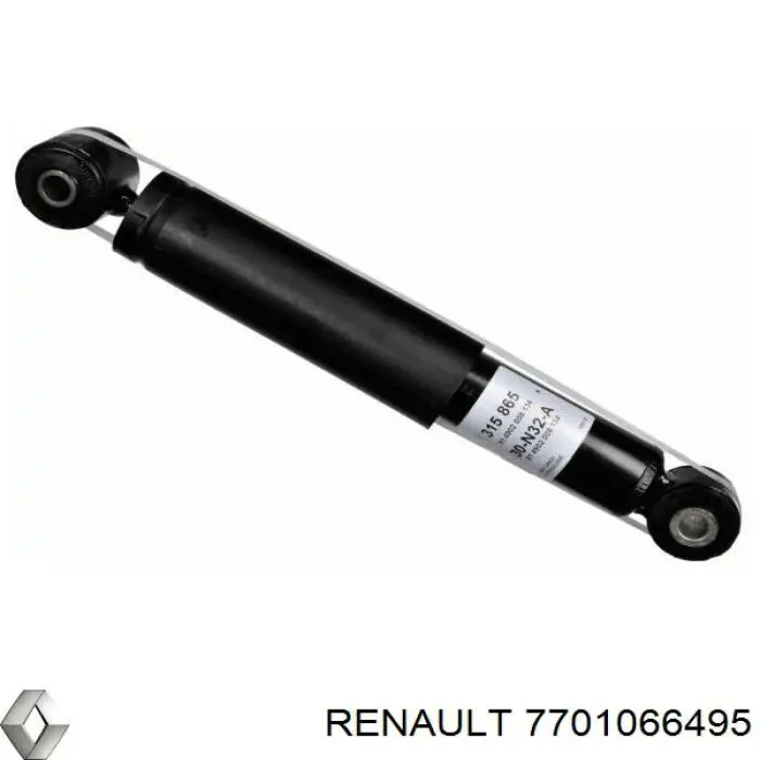 7701066495 Renault (RVI) amortecedor traseiro
