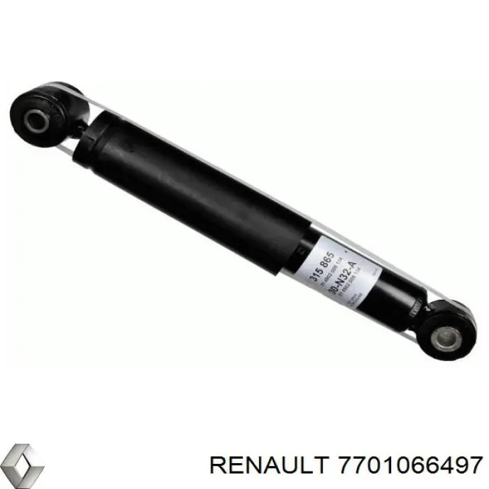 7701066497 Renault (RVI) amortecedor traseiro