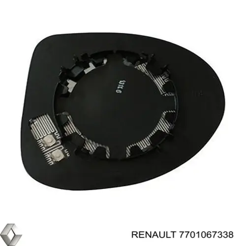 Стекло правого зеркала заднего вида 7701067338 Renault (RVI)