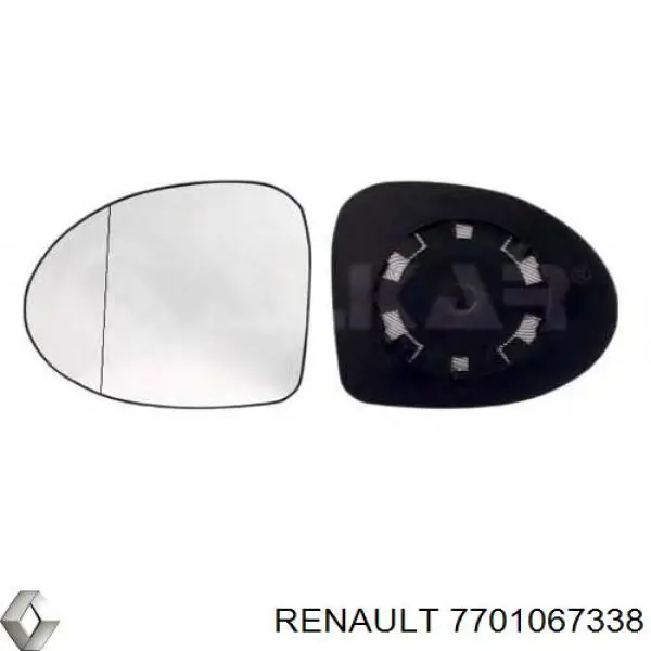 7701067338 Renault (RVI) зеркальный элемент зеркала заднего вида правого