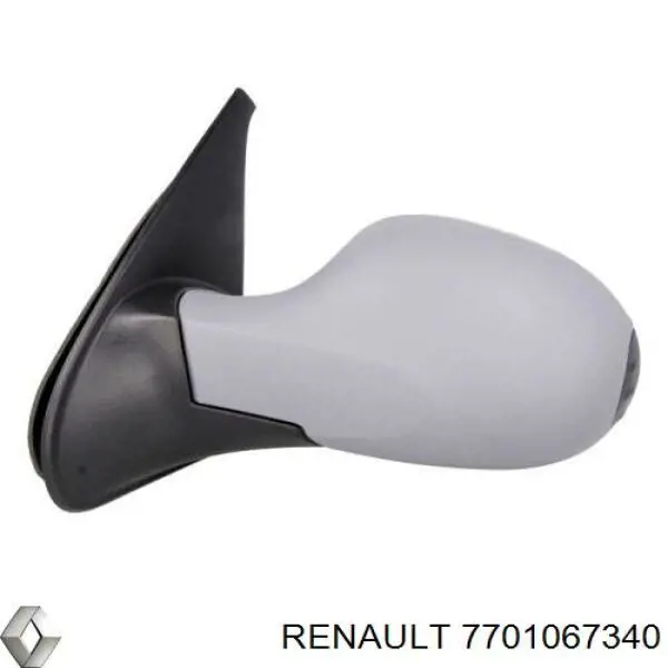 Накладка (крышка) зеркала заднего вида левая 7701067340 Renault (RVI)