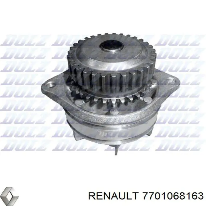 Bomba de agua 7701068163 Renault (RVI)