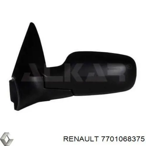 Наружное зеркало правое Renault (RVI) 7701068375 цена, от 31.67 USD