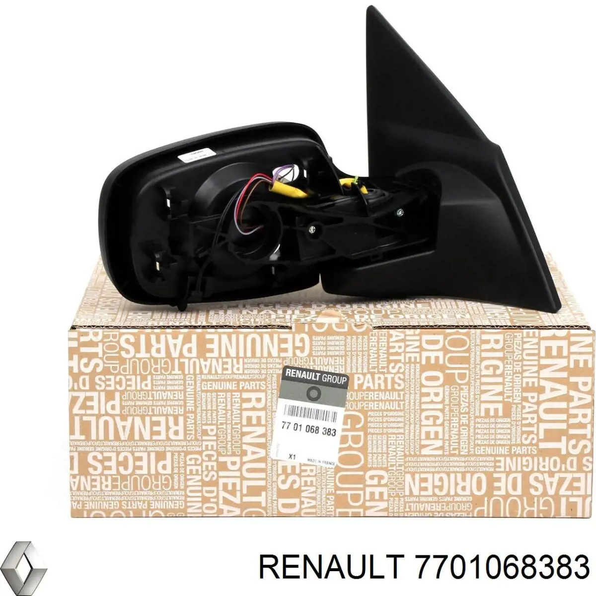 Правое боковое зеркало 7701068383 Renault (RVI)