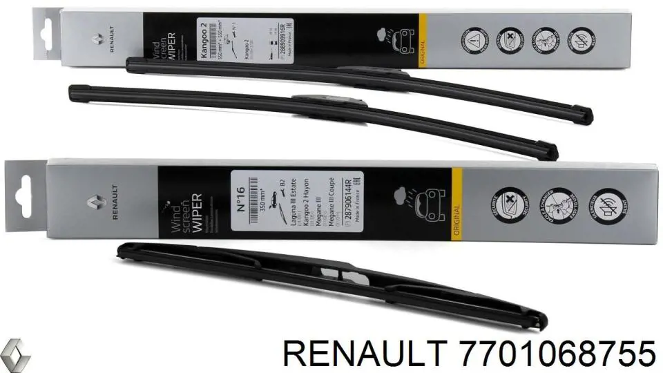 Дворники Renault (RVI) 7701068755 цена, от 17.14 USD