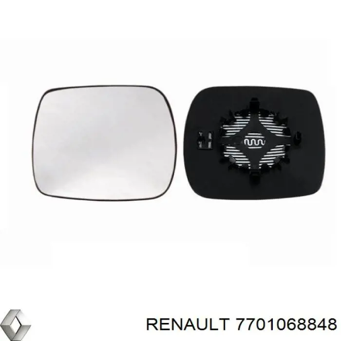 Зеркальный элемент зеркала заднего вида Renault (RVI) 7701068848 цена, от 14.71 USD