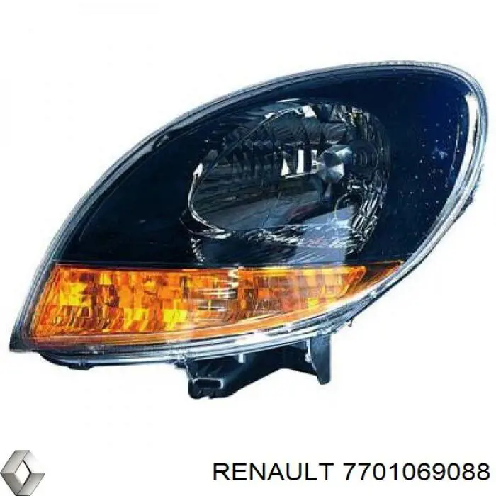 Фара левая 7701069088 Renault (RVI)