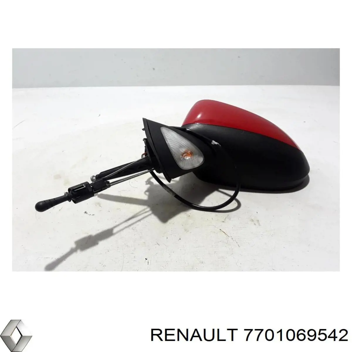 Зеркало заднего вида, левое Renault (RVI) 7701069542 цена, от 59.54 USD