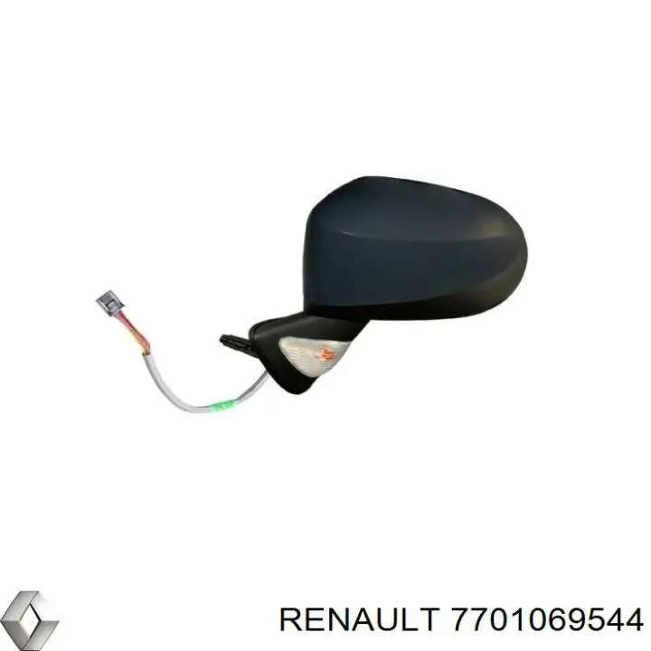 7701069544 Renault (RVI) espelho de retrovisão esquerdo