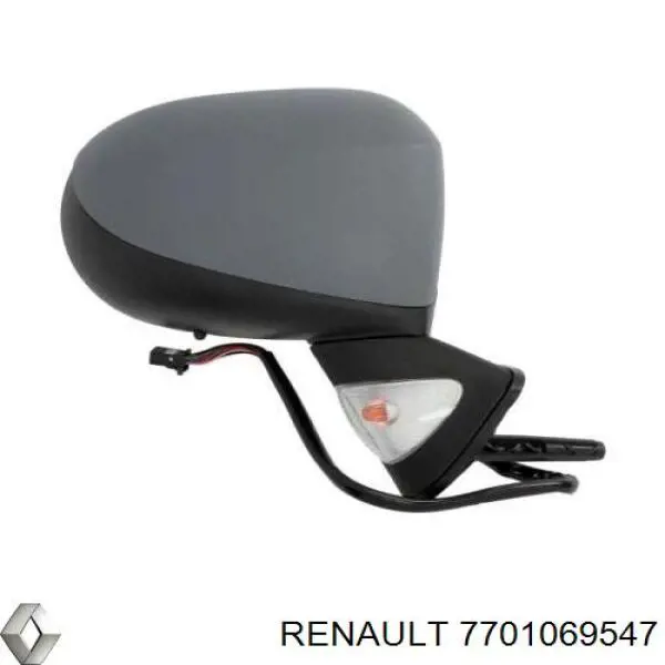 Купить 7701069547 Renault (RVI) Боковое зеркало заднего вида правое