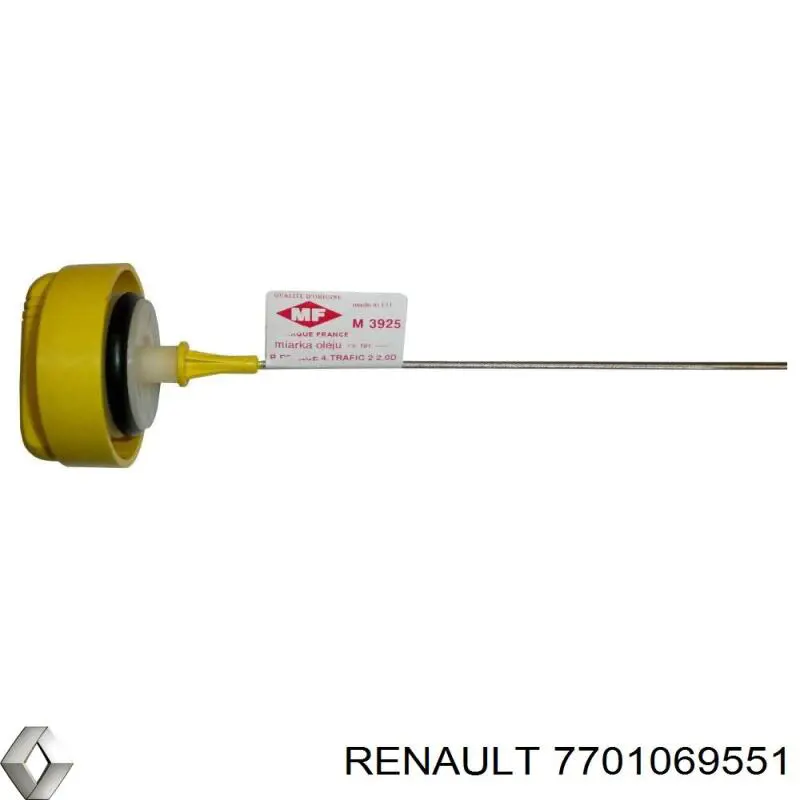 7701069551 Renault (RVI) щуп (индикатор уровня масла в двигателе)