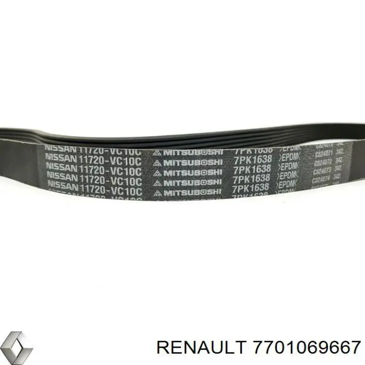 Ремень генератора 7701069667 Renault (RVI)