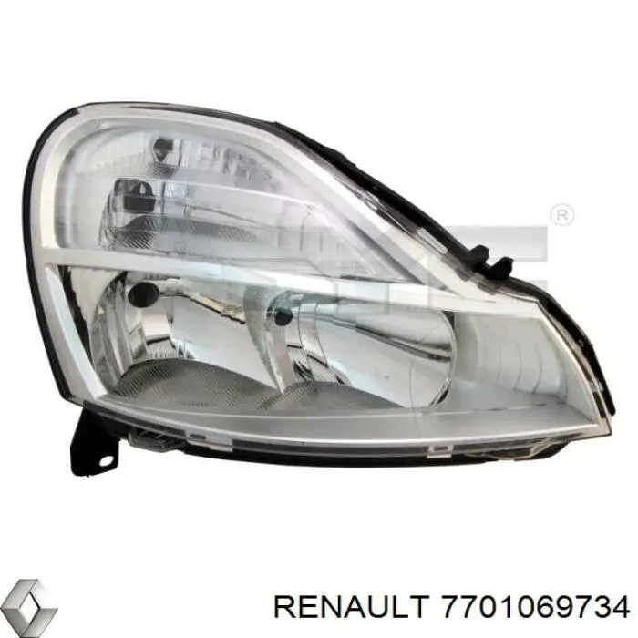 Левая фара 7701069734 Renault (RVI)