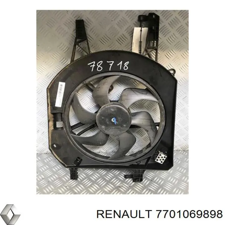 Купить 7701069898 Renault (RVI) Электровентилятор охлаждения в сборе (мотор+крыльчатка)