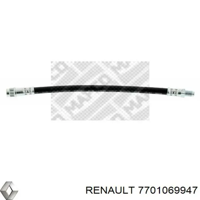 Шланг тормозной передний 7701069947 Renault (RVI)