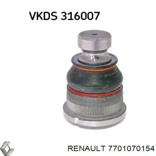 Нижняя шаровая опора 7701070154 Renault (RVI)