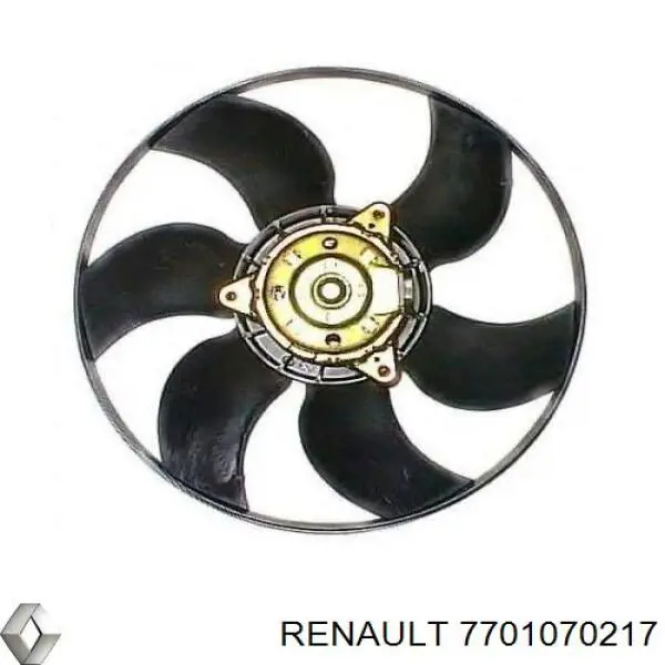 Электровентилятор охлаждения 7701070217 Renault (RVI)